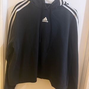 Adidas Black Pullover with White Accents